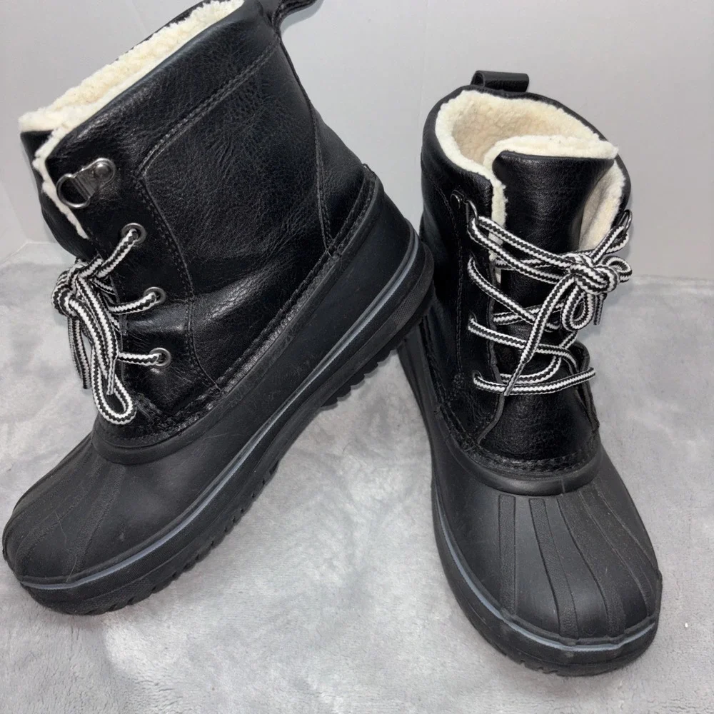 London Fog Warrington Snow  Youth Boys Size 4 Casual Boots